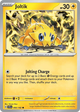 Joltik Stellar Crown Pokemon Card