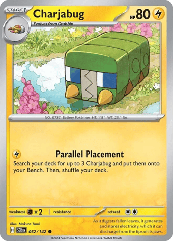 Charjabug Stellar Crown Pokemon Card