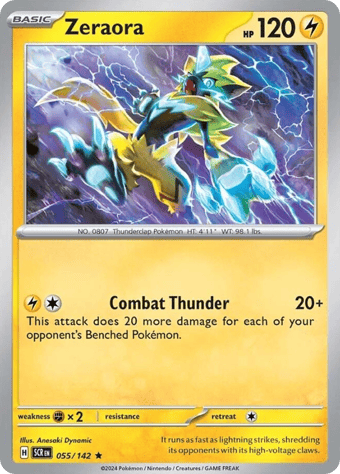 Zeraora Stellar Crown Pokemon Card