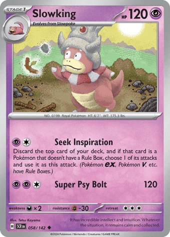 Slowking Stellar Crown Pokemon Card