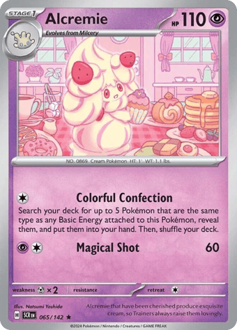 Alcremie Stellar Crown Pokemon Card