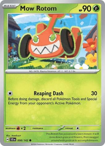 Mow Rotom Stellar Crown Pokemon Card