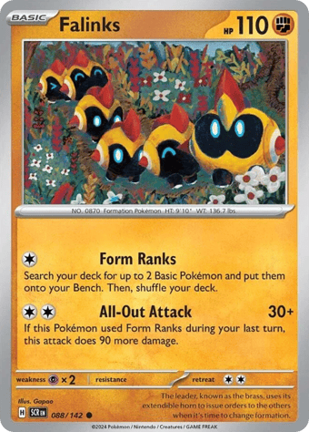 Falinks Stellar Crown Pokemon Card
