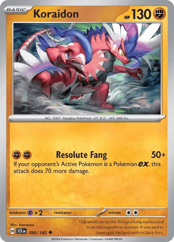 Koraidon Stellar Crown Pokemon Card