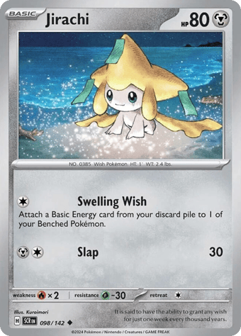 Jirachi Stellar Crown Pokemon Card
