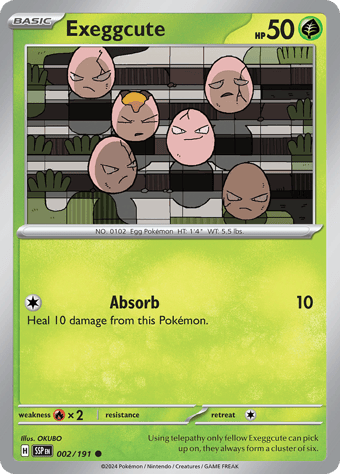 Exeggcute Surging Sparks Pokemon Card