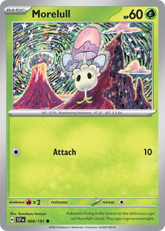 Morelull Surging Sparks Pokemon Card