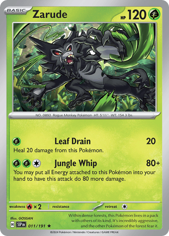 Zarude Surging Sparks Pokemon Card
