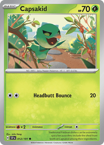 Capsakid Surging Sparks Pokemon Card