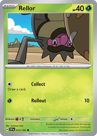 Rellor Surging Sparks Pokemon Card