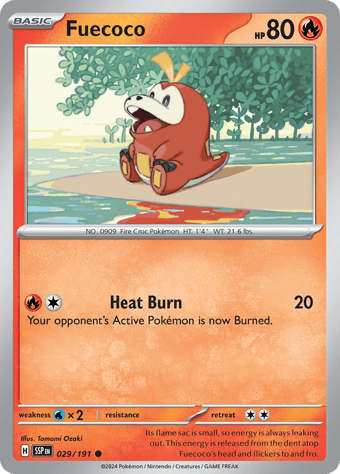 Fuecoco Surging Sparks Pokemon Card