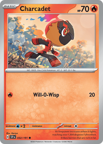 Charcadet Surging Sparks Pokemon Card