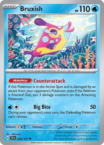 Bruxish Surging Sparks Pokemon Card