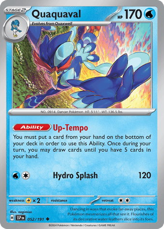 Quaquaval Surging Sparks Pokemon Card