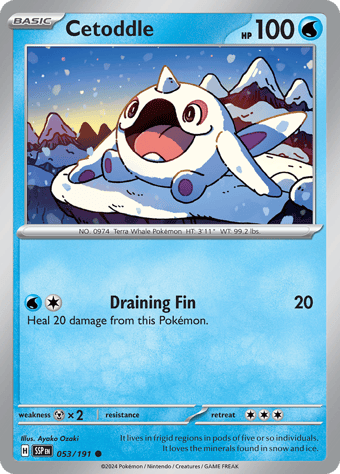 Cetoddle Surging Sparks Pokemon Card
