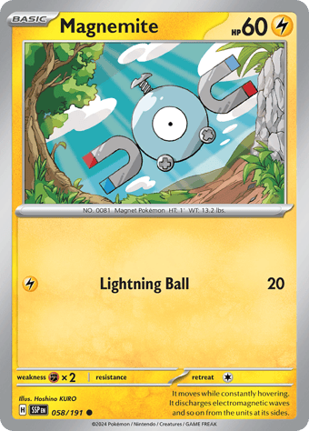 Magnemite Surging Sparks Pokemon Card