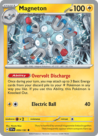 Magneton Surging Sparks Pokemon Card