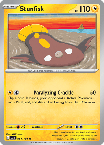 Stunfisk Surging Sparks Pokemon Card