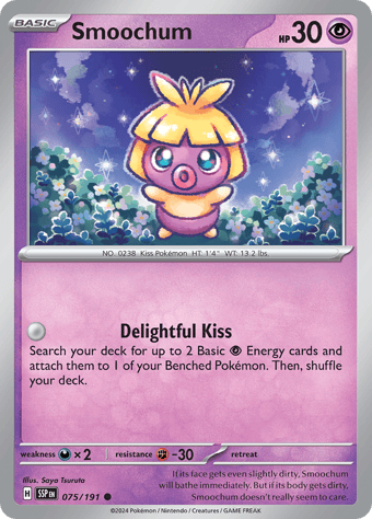Smoochum Surging Sparks Pokemon Card