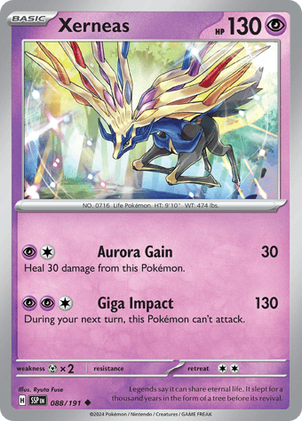 Xerneas Surging Sparks Pokemon Card