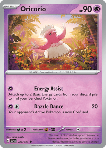 Oricorio Surging Sparks Pokemon Card