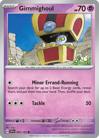 Gimmighoul Surging Sparks Pokemon Card