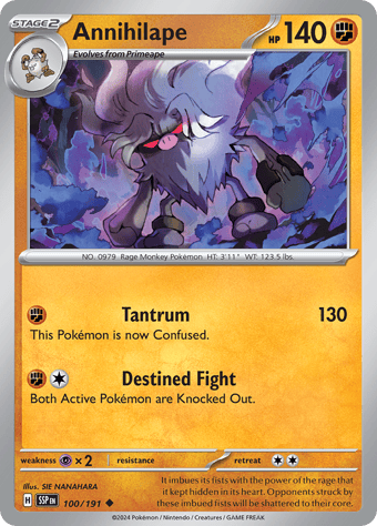 Annihilape Surging Sparks Pokemon Card