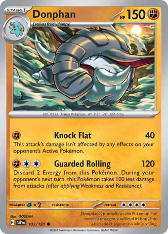 Donphan Surging Sparks Pokemon Card