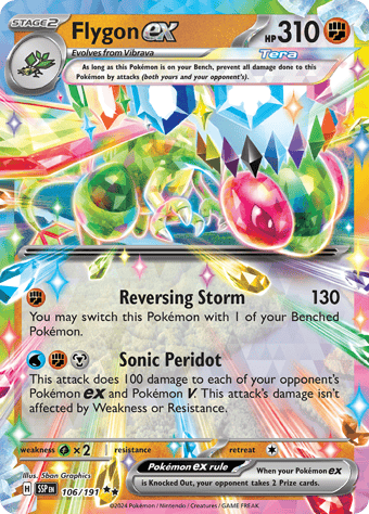 Flygon ex Surging Sparks Pokemon Card