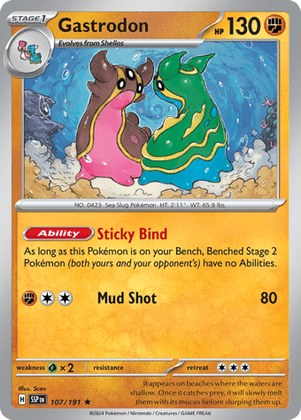 Gastrodon Surging Sparks Pokemon Card