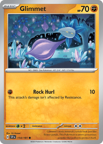 Glimmet Surging Sparks Pokemon Card