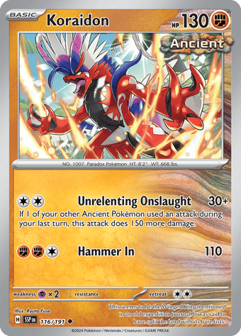 Koraidon Surging Sparks Pokemon Card