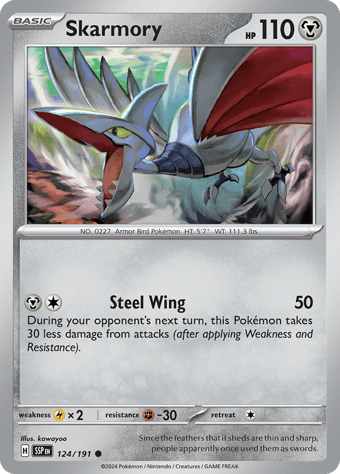 Skarmory Surging Sparks Pokemon Card