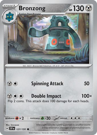 Bronzong Surging Sparks Pokemon Card