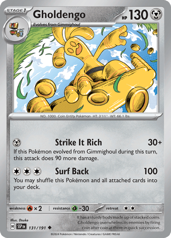 Gholdengo Surging Sparks Pokemon Card