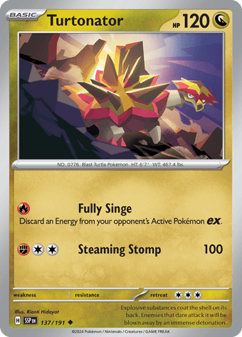 Turtonator Surging Sparks Pokemon Card