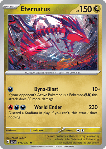 Eternatus Surging Sparks Pokemon Card