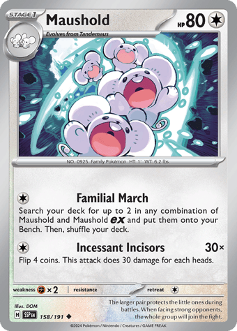 Maushold Surging Sparks Pokemon Card