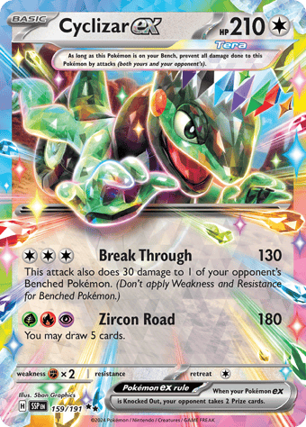 Cyclizar ex Surging Sparks Pokemon Card