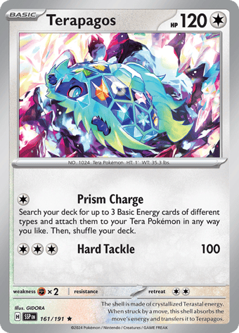 Terapagos Surging Sparks Pokemon Card