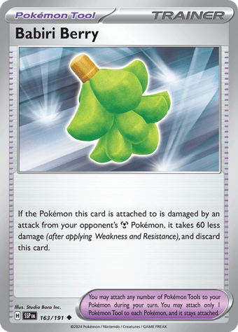 Babiri Berry Surging Sparks Pokemon Card