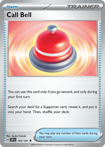 Call Bell Surging Sparks Pokemon Card