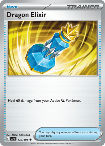 Dragon Elixir Surging Sparks Pokemon Card