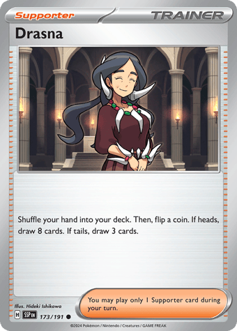 Drasna Surging Sparks Pokemon Card
