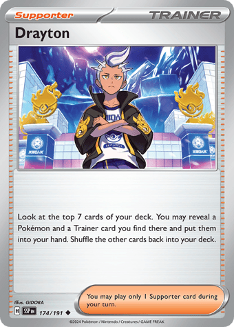 Drayton Surging Sparks Pokemon Card