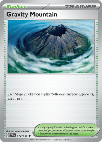 Gravity Mountain Surging Sparks Pokemon Card