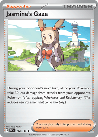 Jasmine's Gaze Surging Sparks Pokemon Card