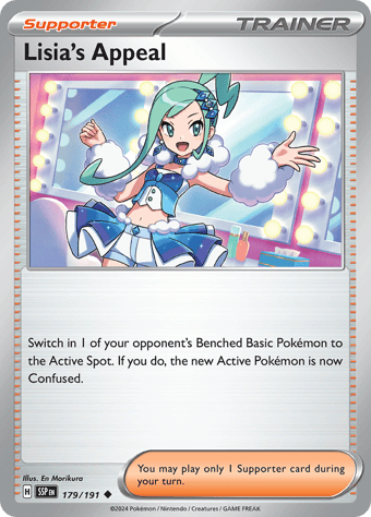 Lisia's Appeal Surging Sparks Pokemon Card