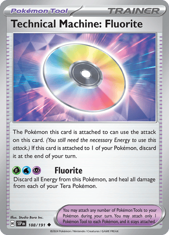 Technical Machine: Fluorite Surging Sparks Pokemon Card