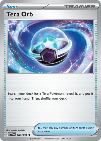 Tera Orb Surging Sparks Pokemon Card